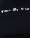 Black Cross My Heart Embro