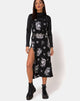 Image of Quinty Maxi Dress in Dragon Black