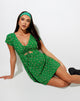 Image of Raela Mini Dress in Paisley Fun Green