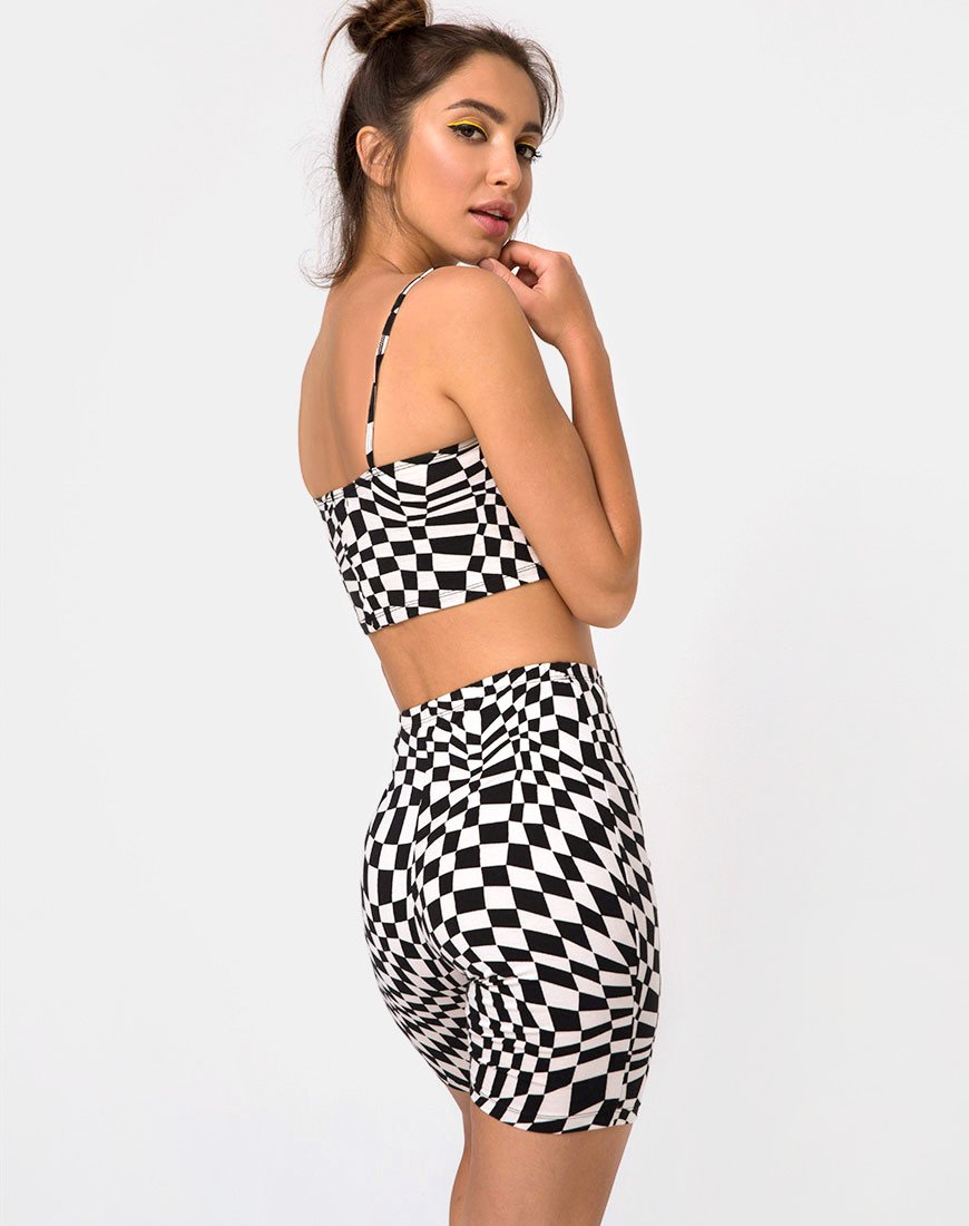 Image of Ramo Bandeau in Square Flag Black and White