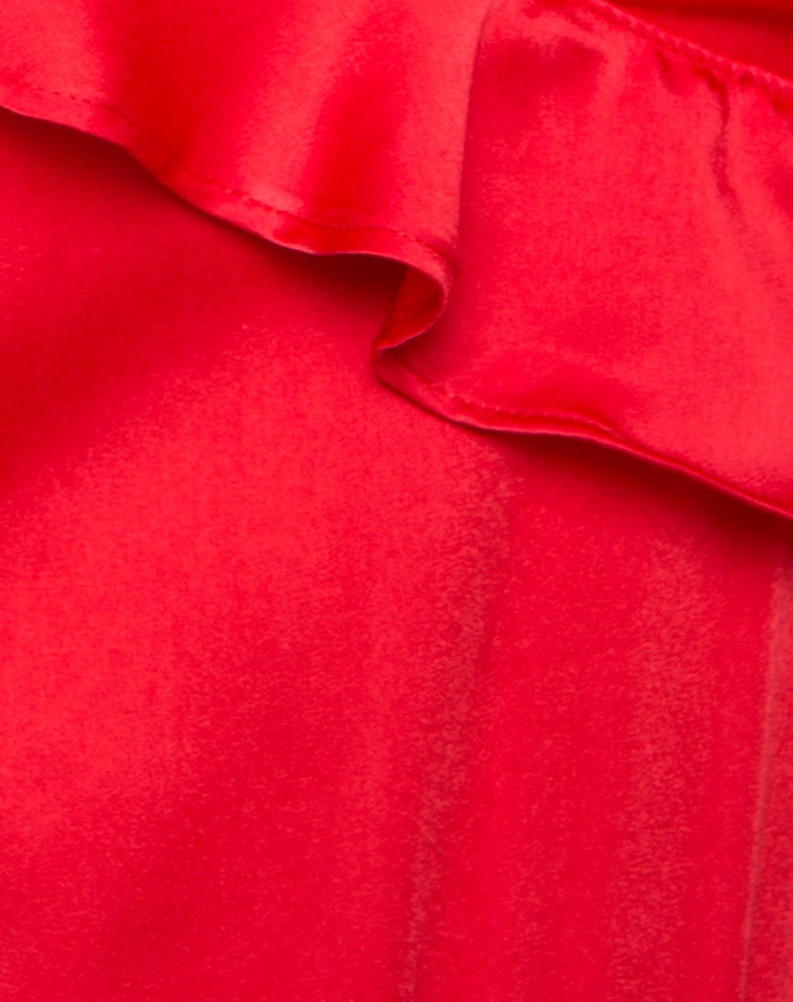 Image of Reilly Cold Shoulder Bodice in Red