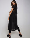 Image of Remy Midi Dress in Polka Net black
