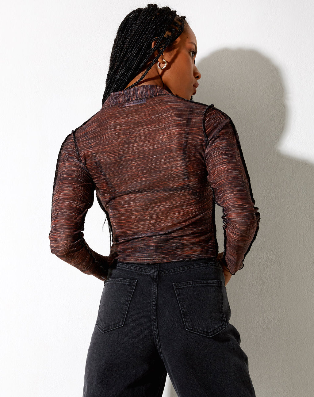 Keera Long Sleeve Shirt in Summer Rays Brown