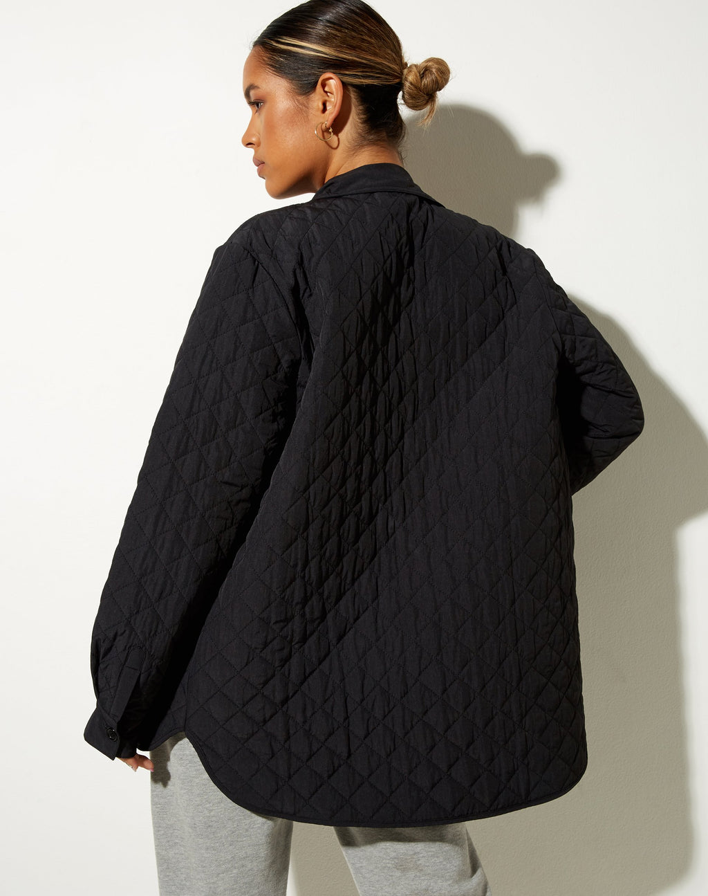 Marcel Shirt in Quilted Black