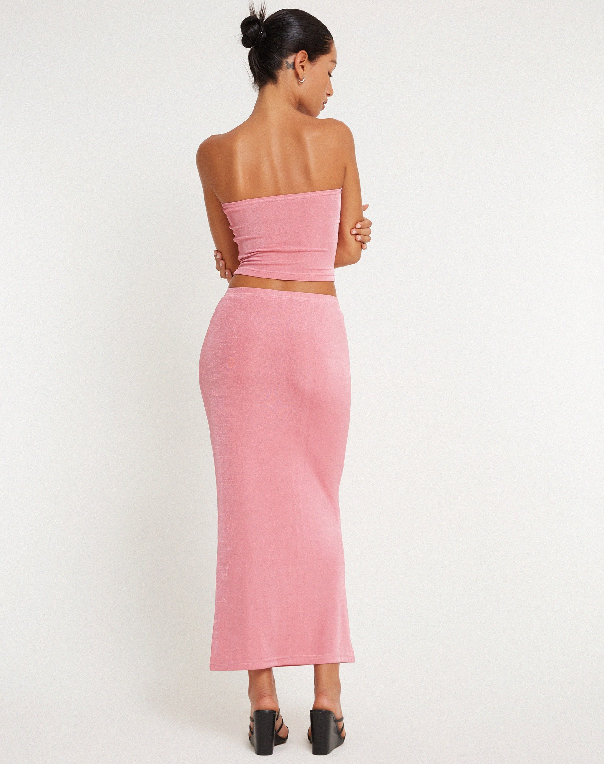 Image of Tulus Maxi Skirt in Pink