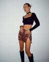 image of Pelma Mini Skirt in Photo Brown