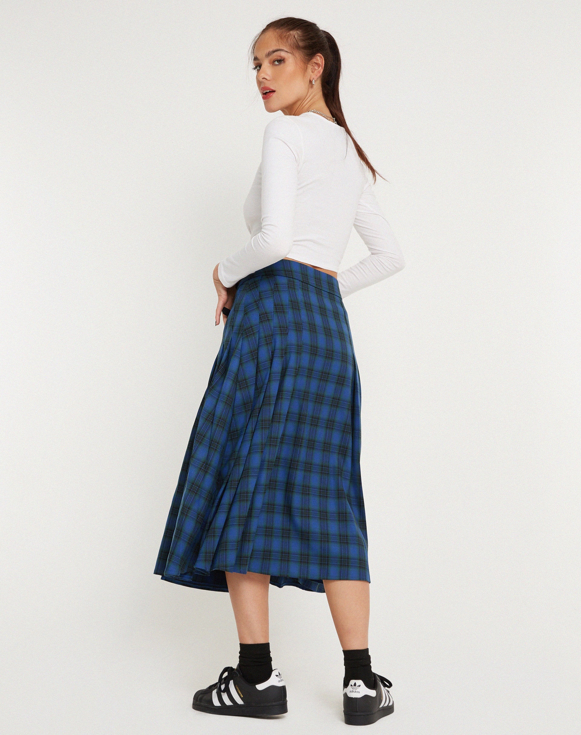 Plaid maxi clearance skirt 6.5