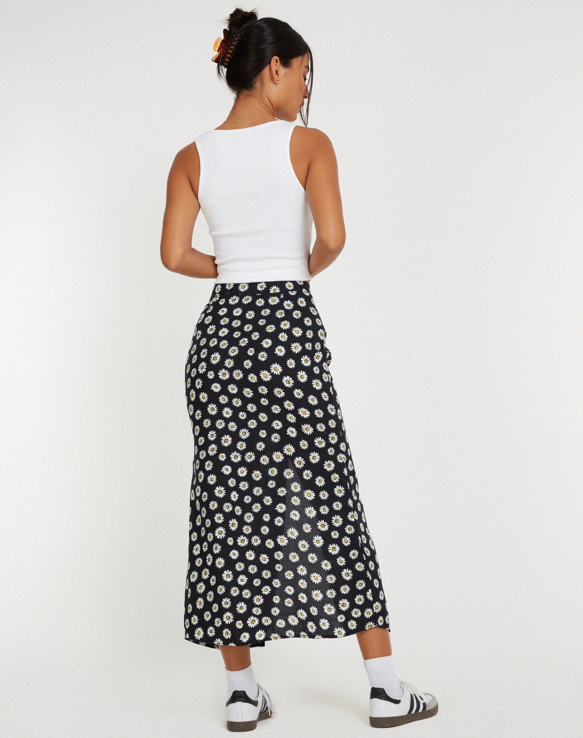 Daisy print maxi sales skirt