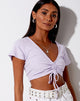 Image of Rivera Crop Top in Rib Violet