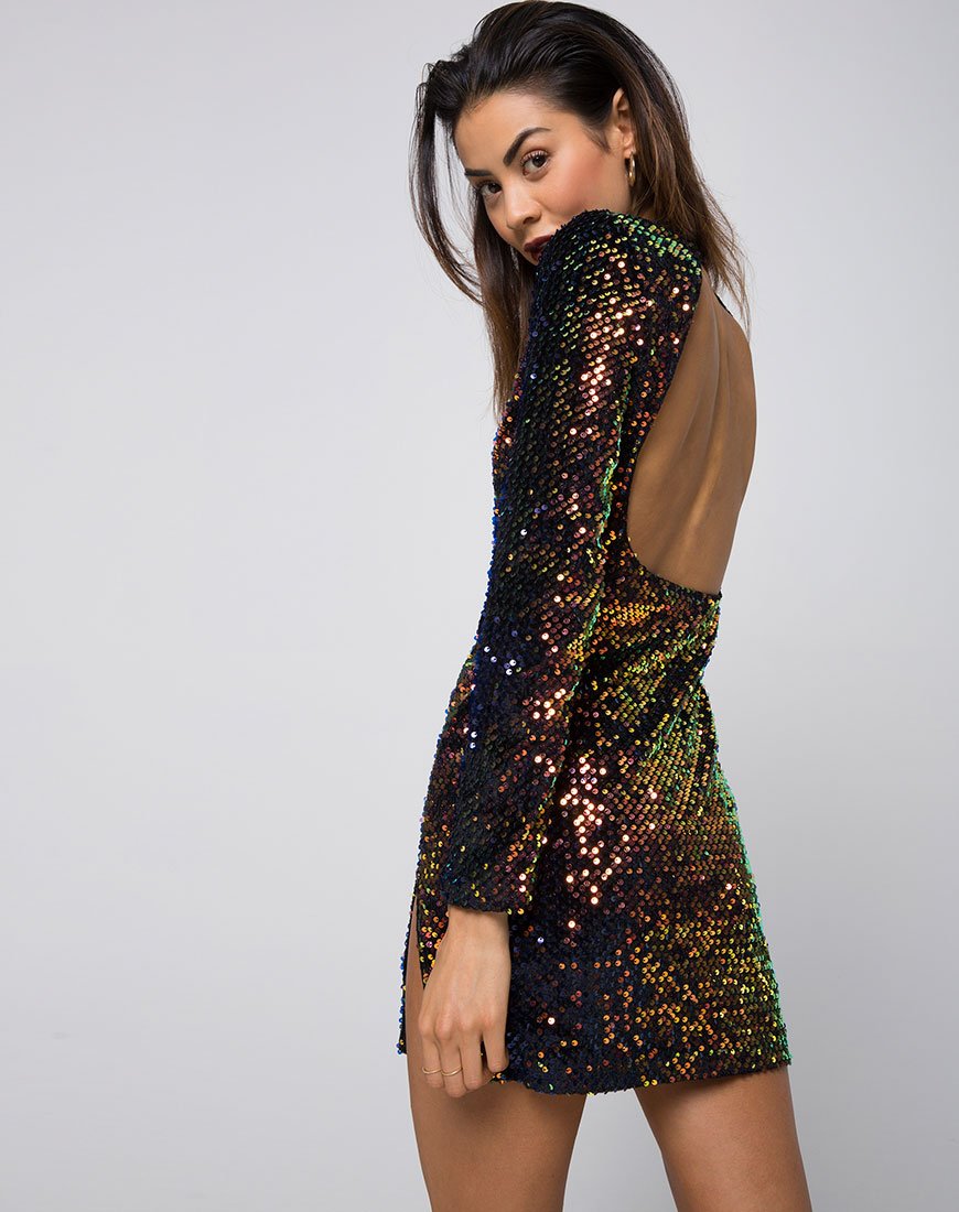Image of Rosella Dress in Prism Shine Sequin