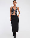 image of Roula Halter Top in 20's Check Black and Grey