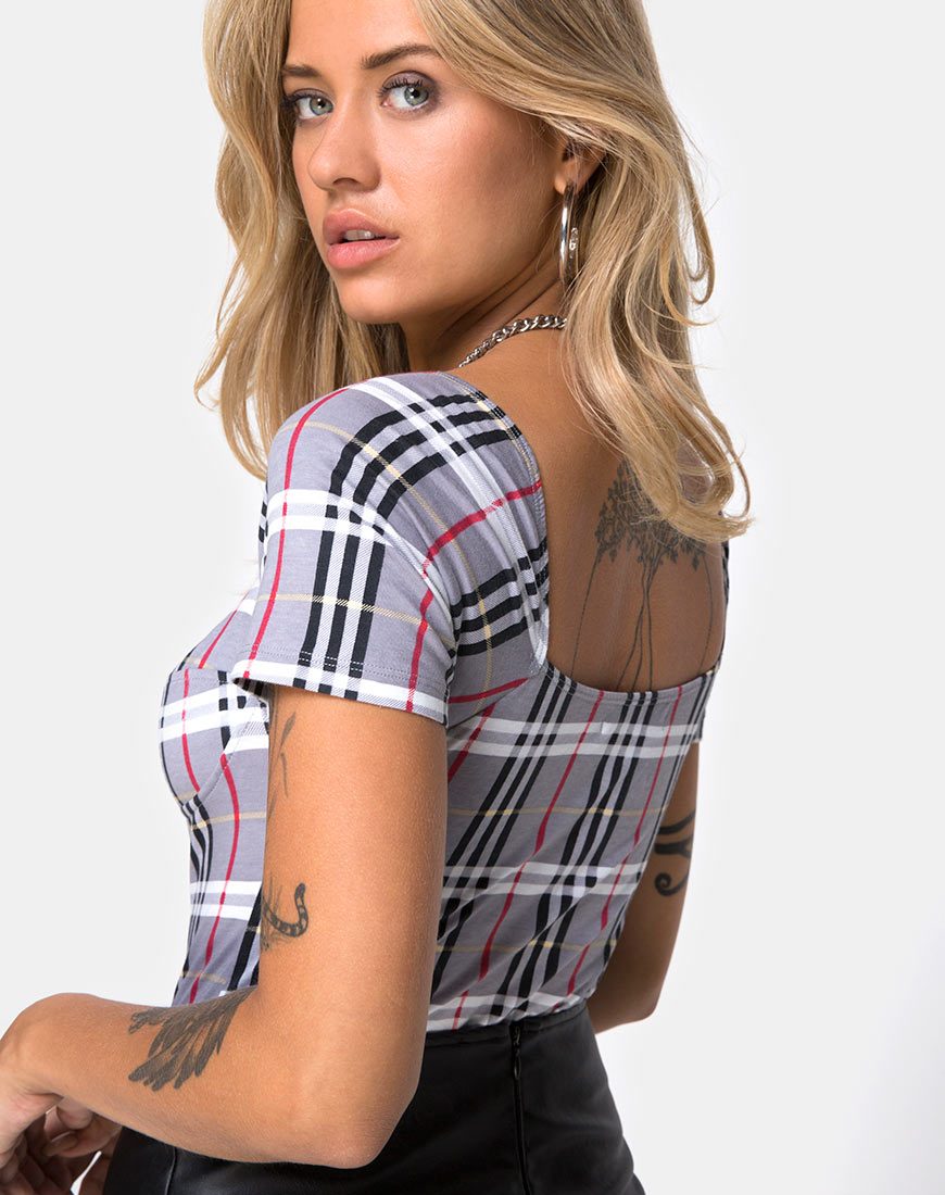 Image of Ryon Bodice in Heritage Check