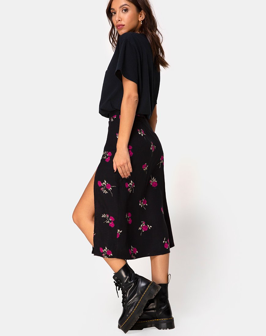 Saika Skirt in Grunge Rose