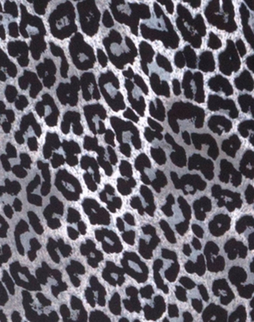 Image of Saika Midi Skirt in Rar Leopard Grey