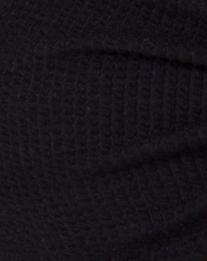 Image of Samara Bikini Top in Crinkle Rib Black