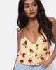 Image of Sanami Cami Top in Falling Rose Yellow