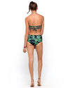 Image of Sandrift Strapless Bikini Bottom in Palm Leaf Green