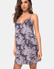 Image of Sanna Slip Dress in Bleached Tie Dye Grey