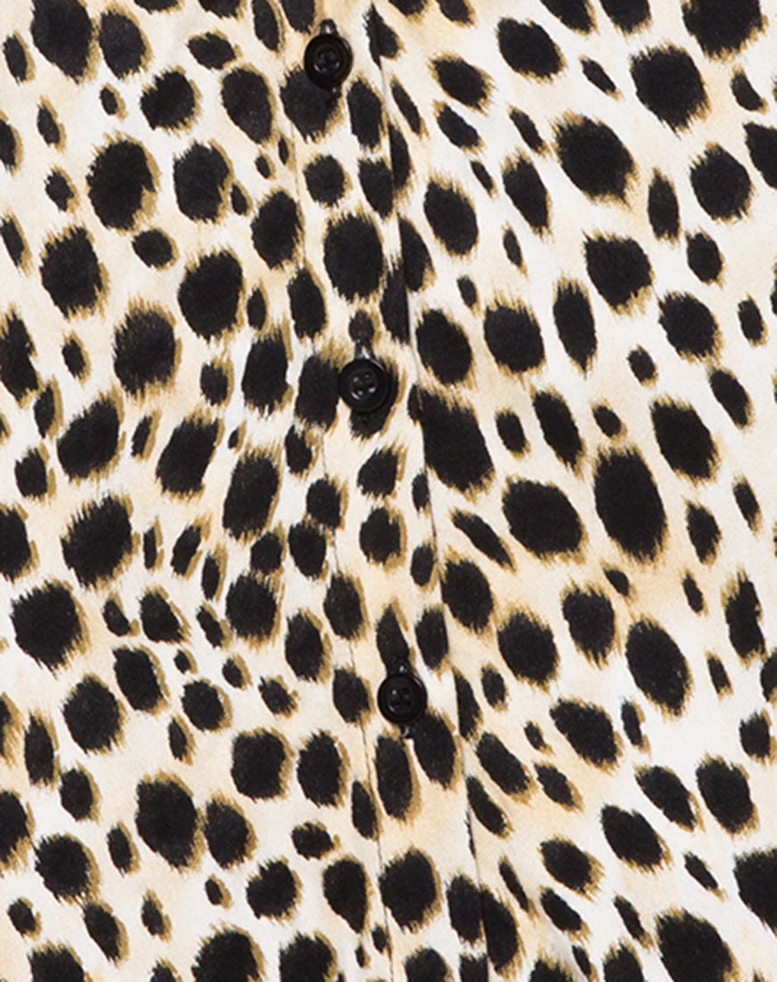 Image of Sanna Slip Dress in Cheetah