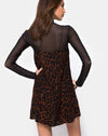 Image of Sanna Slip Dress in Oversize Jaguar Brown