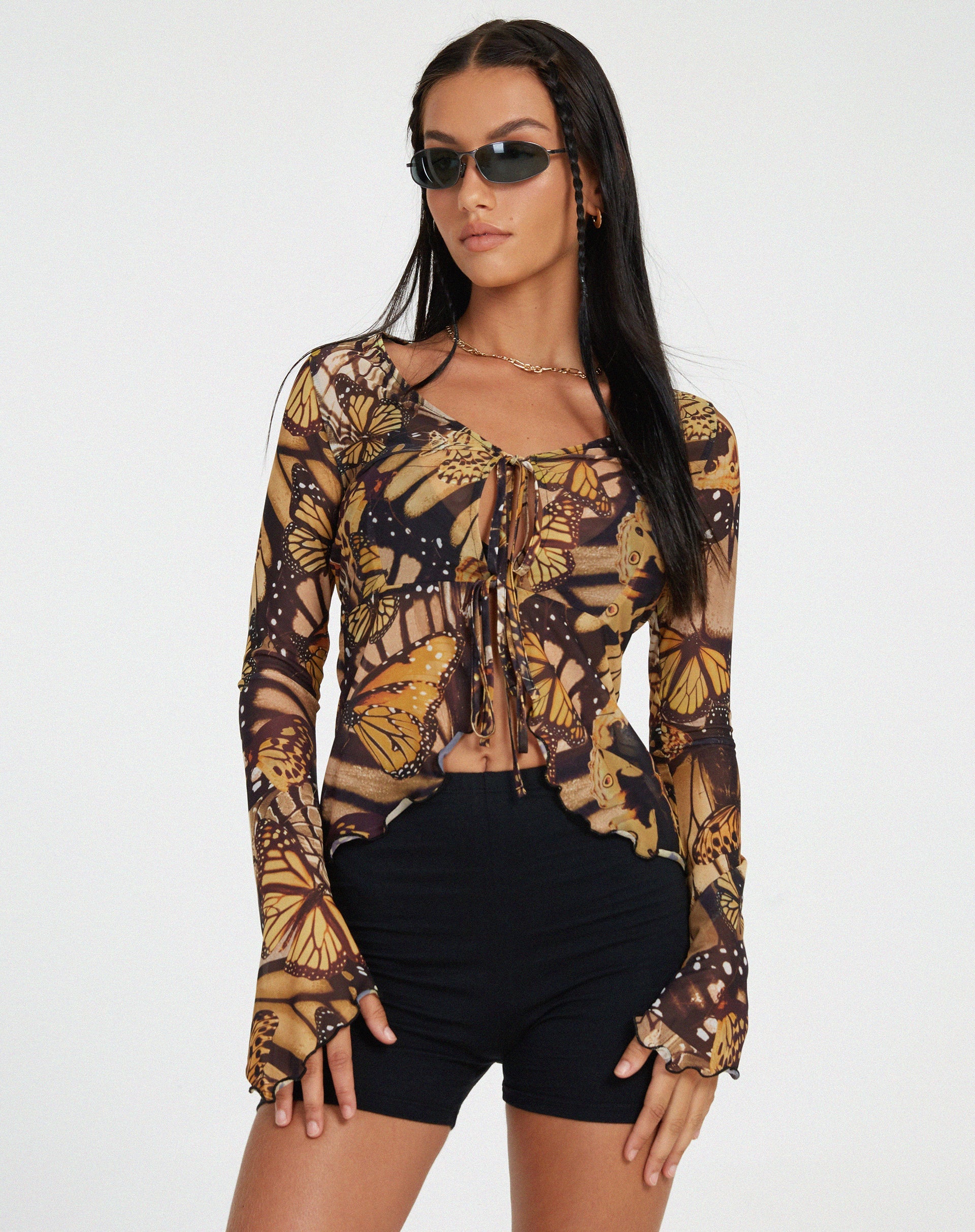 image of Sansa Cardi in Butterfly Gold
