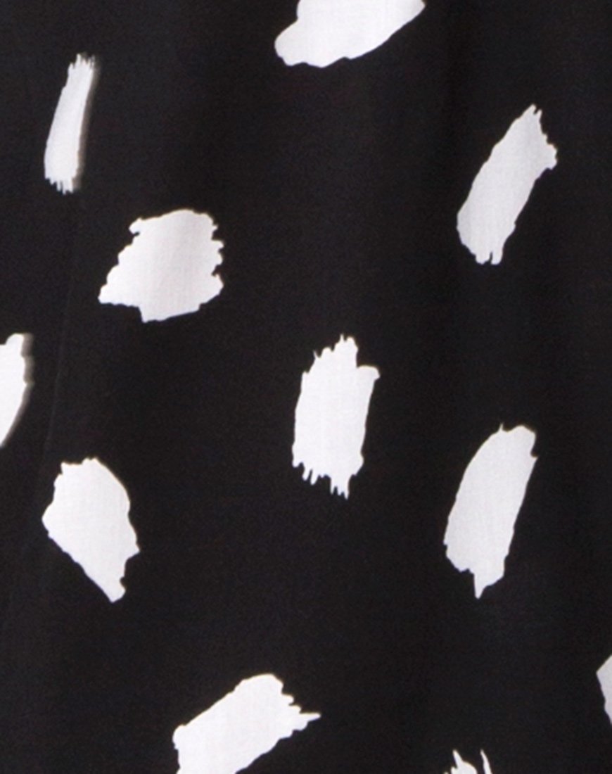 Image of Satha Midi Skirt in Diana Dot Black