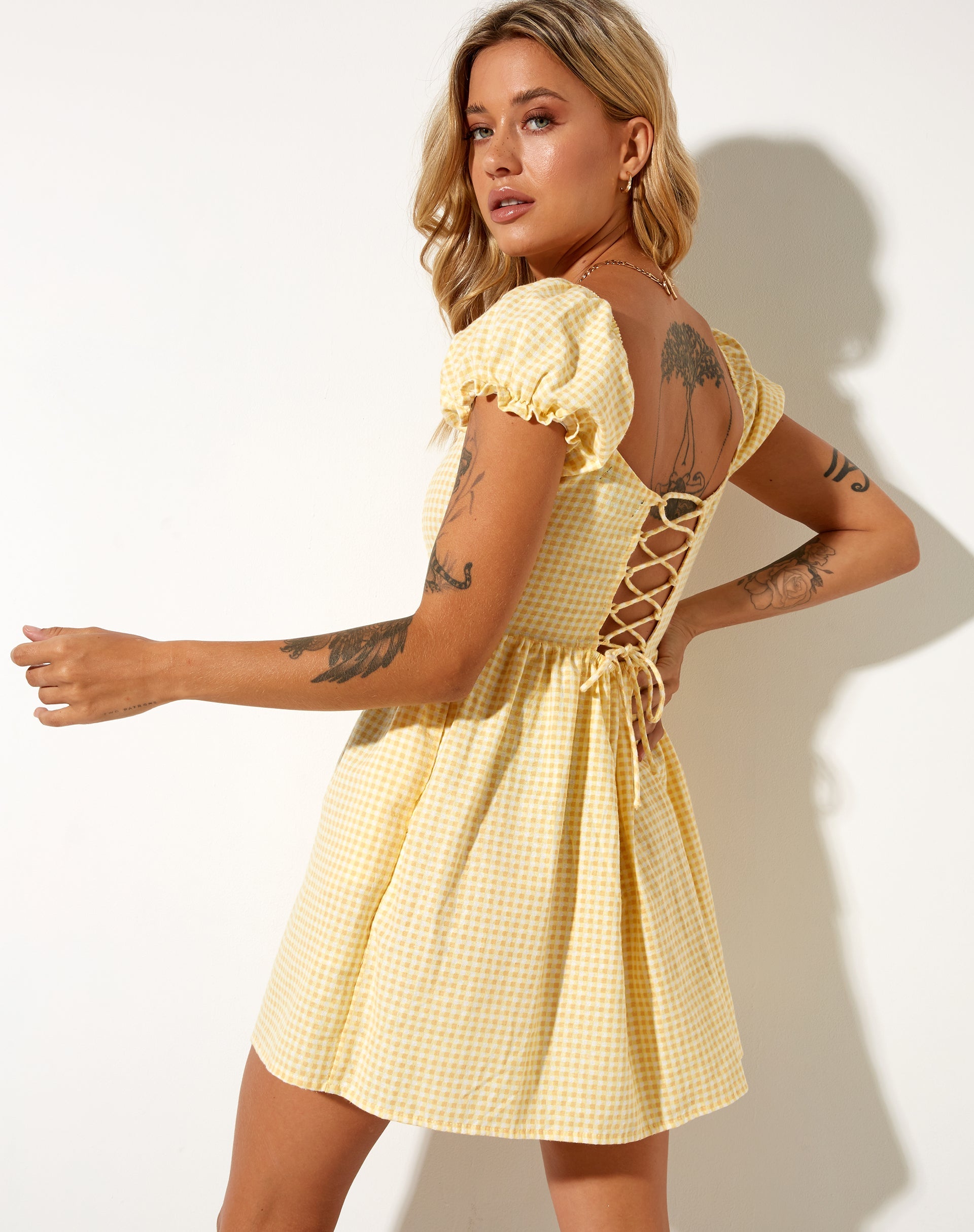 Lemon skater hot sale dress