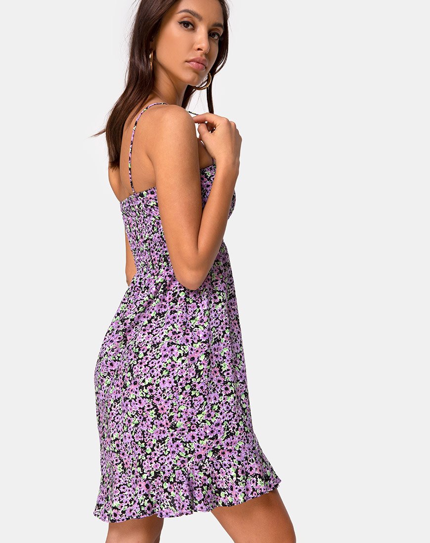 Image of Seldre Mini Dress in Lilac Blossom