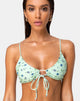 Image of Shell Top Bikini in Ditsy Petal Pastel Lime