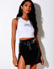 Image of Shenka Mini Skirt in Drape Sequin Black