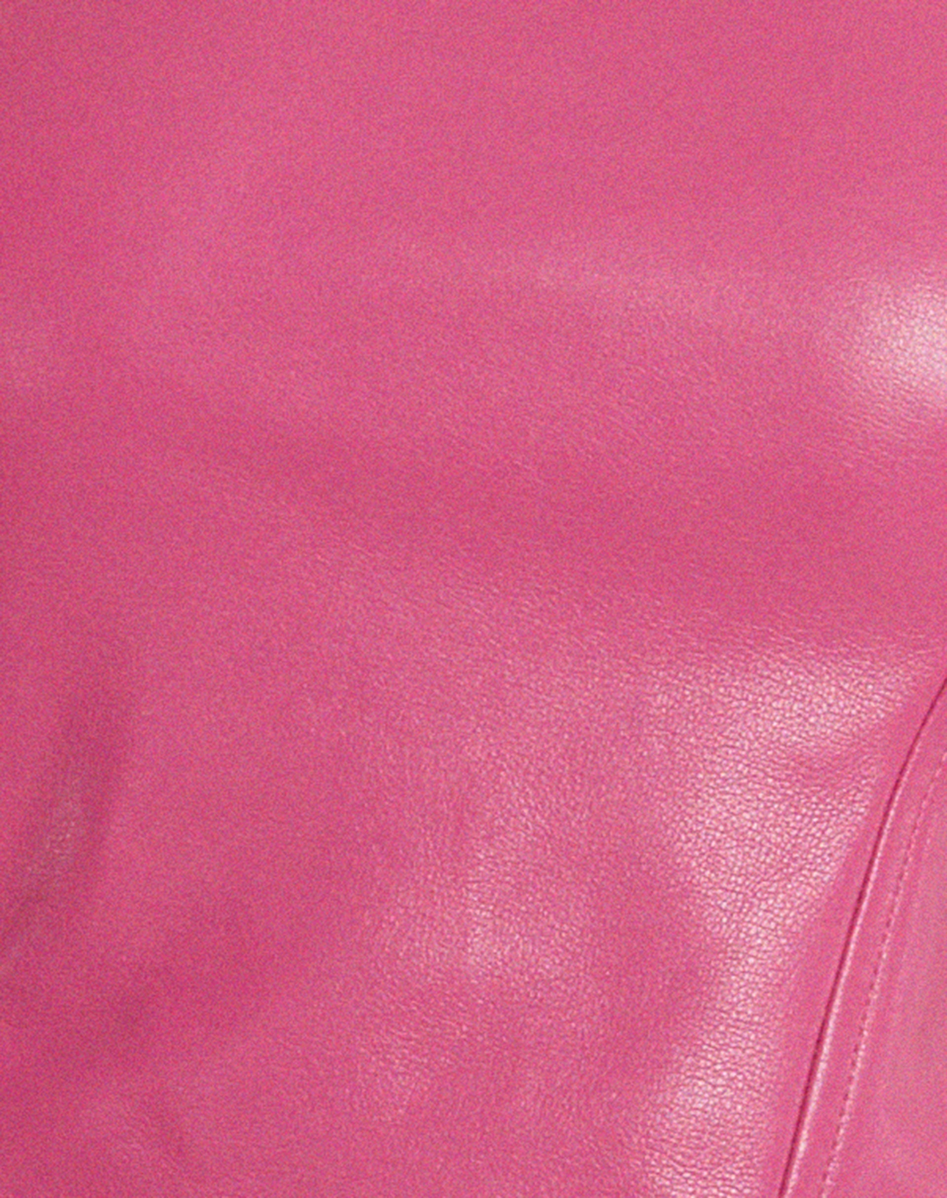 Dena Corset Top in PU Hot Pink