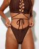 Image of Shira Bikini Bottom in Choco Brown