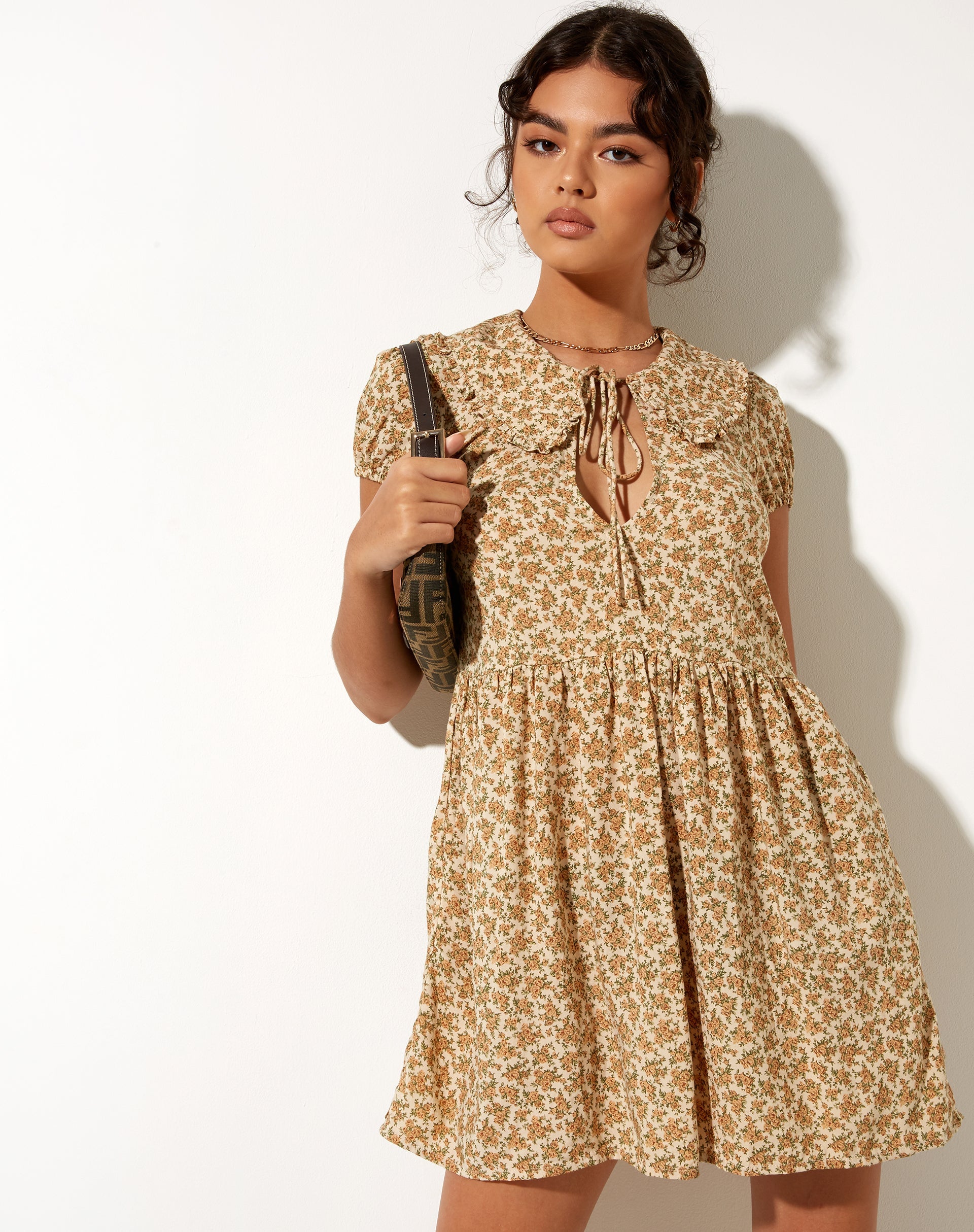 Image of Shire Mini Dress in Washed Ditsy