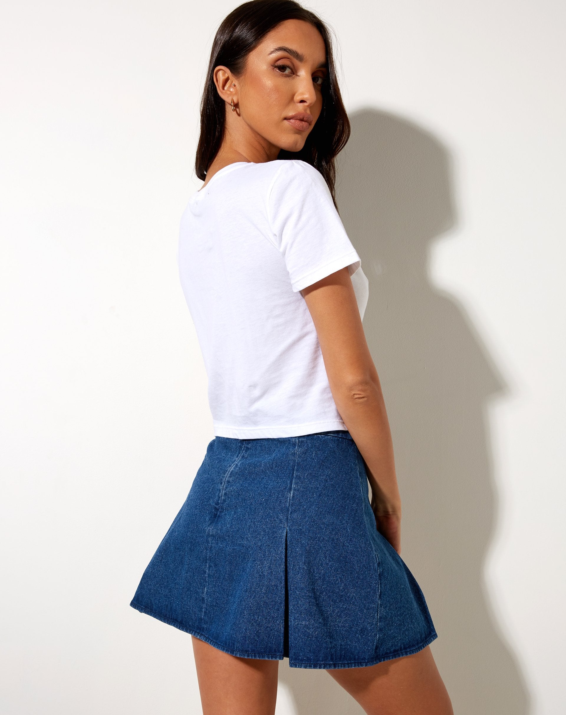Image of Shrunk Tee in White Wild Soul