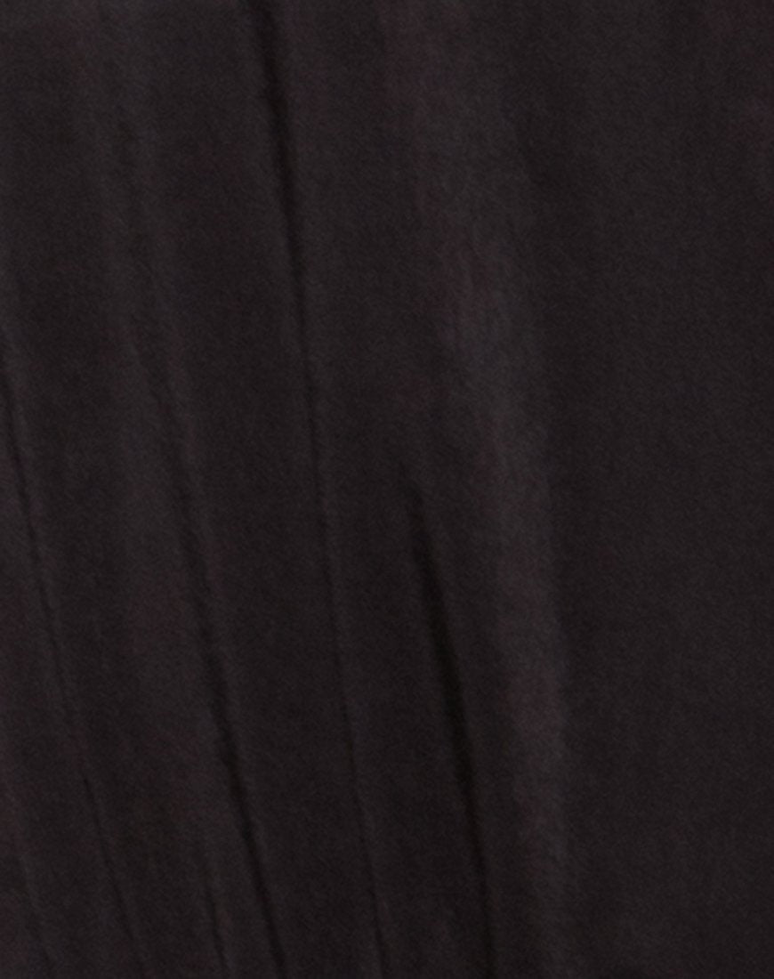 Image of Sloan Plunge Bodice in Satin Black