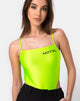 Image of Solemo Bodice in Nylon Green Motel