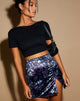 Image of Wren Mini Skirt in Dragon Blue