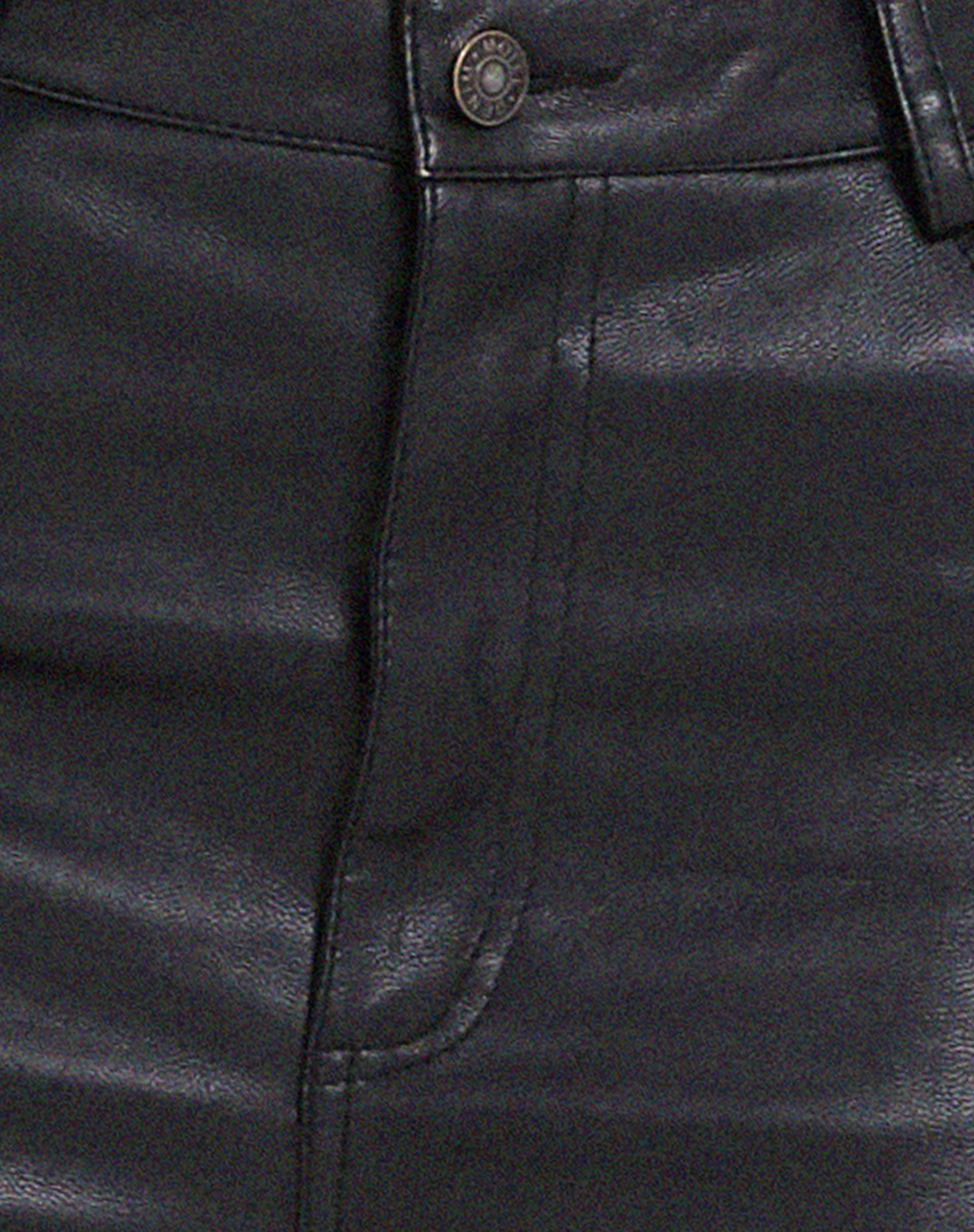 Wide Leg Black Pu Trouser | Zova – motelrocks-com-aus