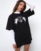 Image of Sunny Kiss Tee in Black Forever or Never