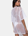 Image of Sunny Kiss Tee in Sheer White Clear Sequin