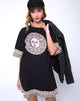 Image of Sunny Kiss Oversize Tee in Eclipse Placement