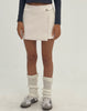imageof MOTEL X JACQUIE Rolo Mini Skirt in PU Off White