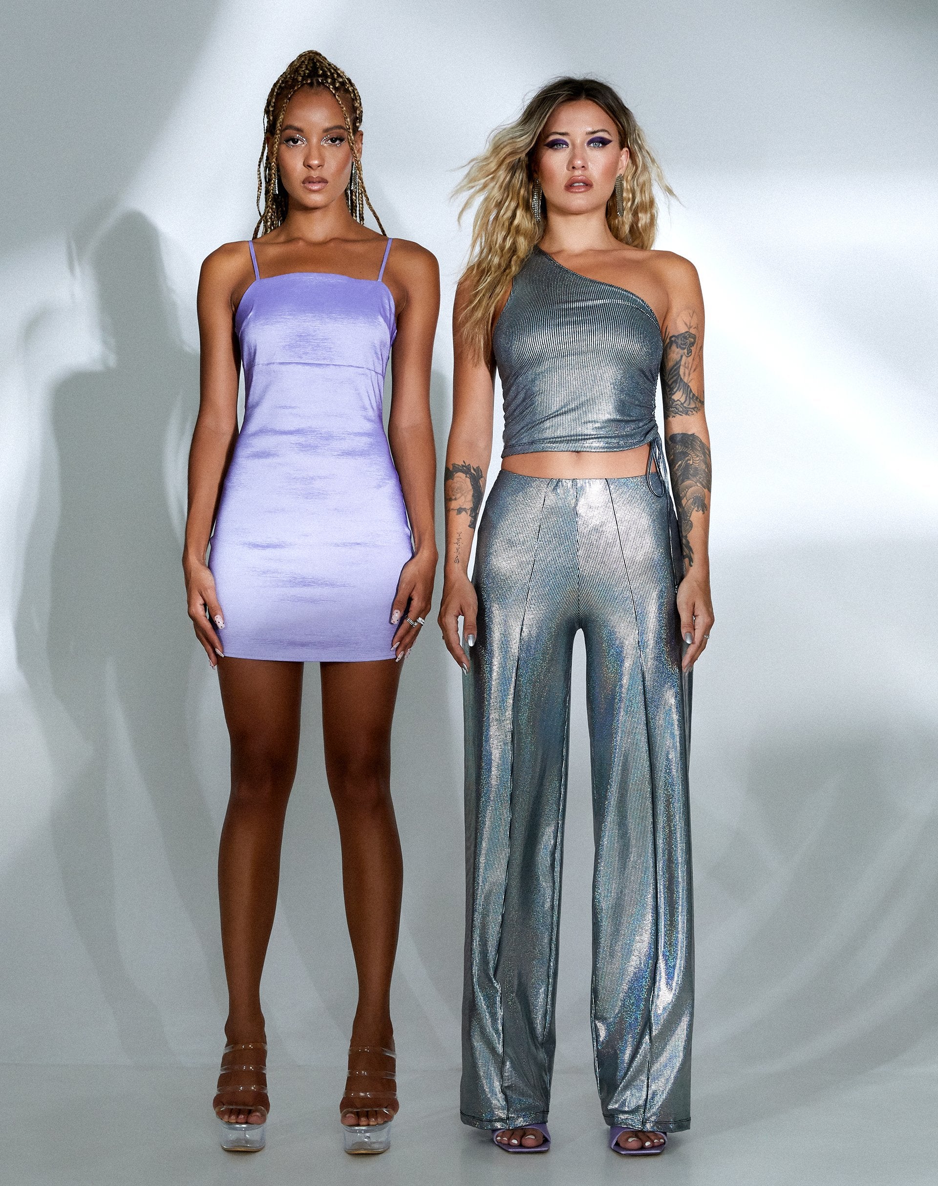 Image of Pista Trouser in Holographic Silver