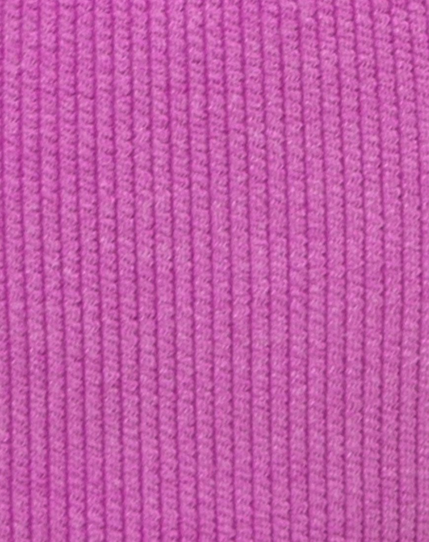 Image of Taya Bikini Top in Crinkle Rib Violet