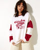 Image of Tetty Sweatshirt in Ivory Red Adrenaline Girls World Team