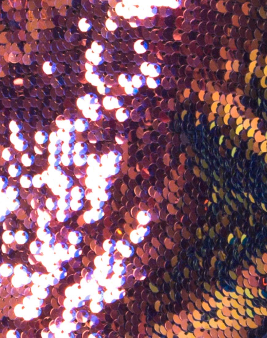 Image of Tini Crop Top in Dragon Fruit Sequin