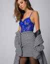 Image of Topaz Mini Skirt in Houndstooth Check Black and White
