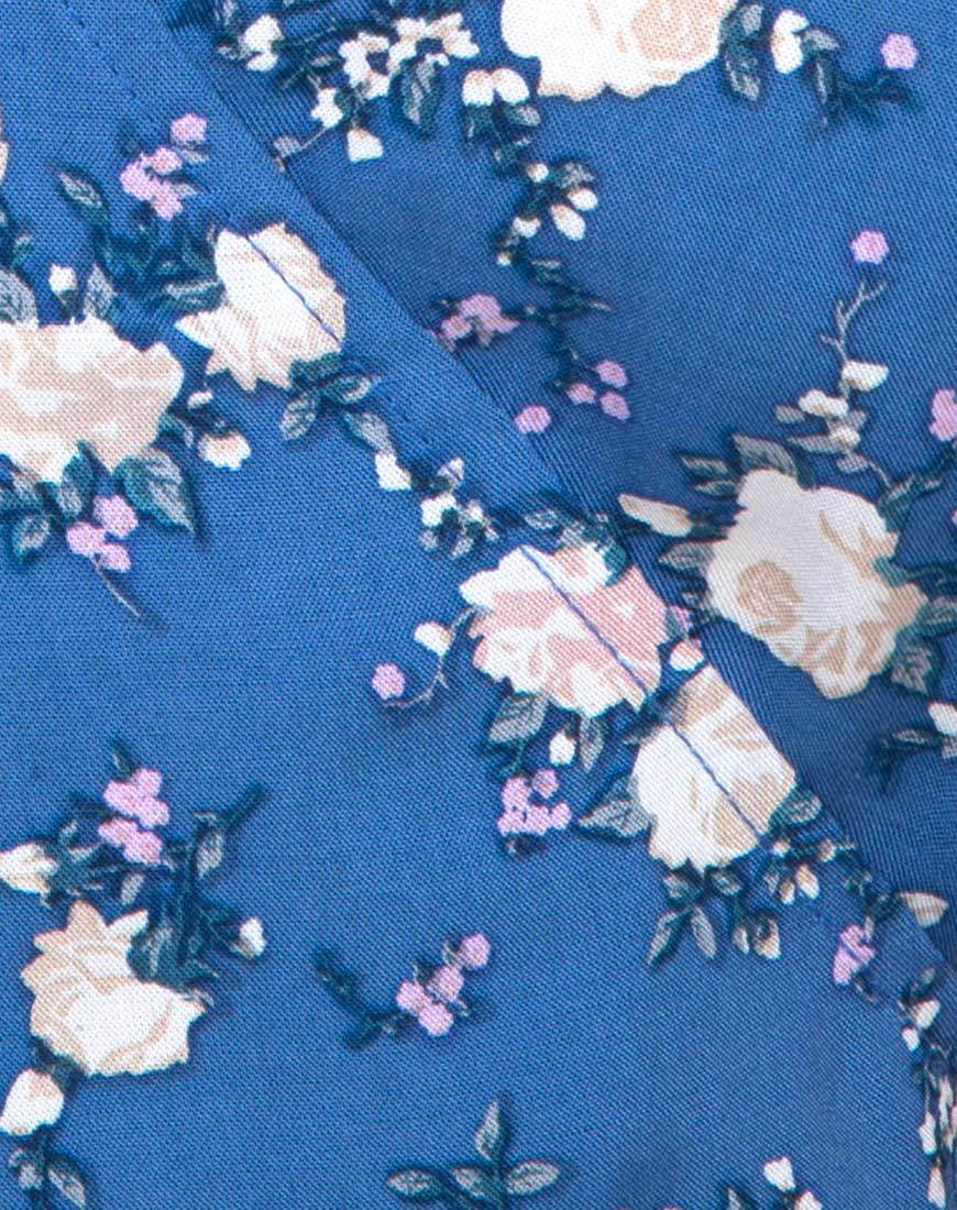 Image of Trasti Midi Dress in Soheila Floral Blue