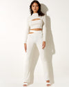 Image of Tronis Crop Top in Rib Star White