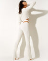 Image of Kharisma Trouser in Rib Star White